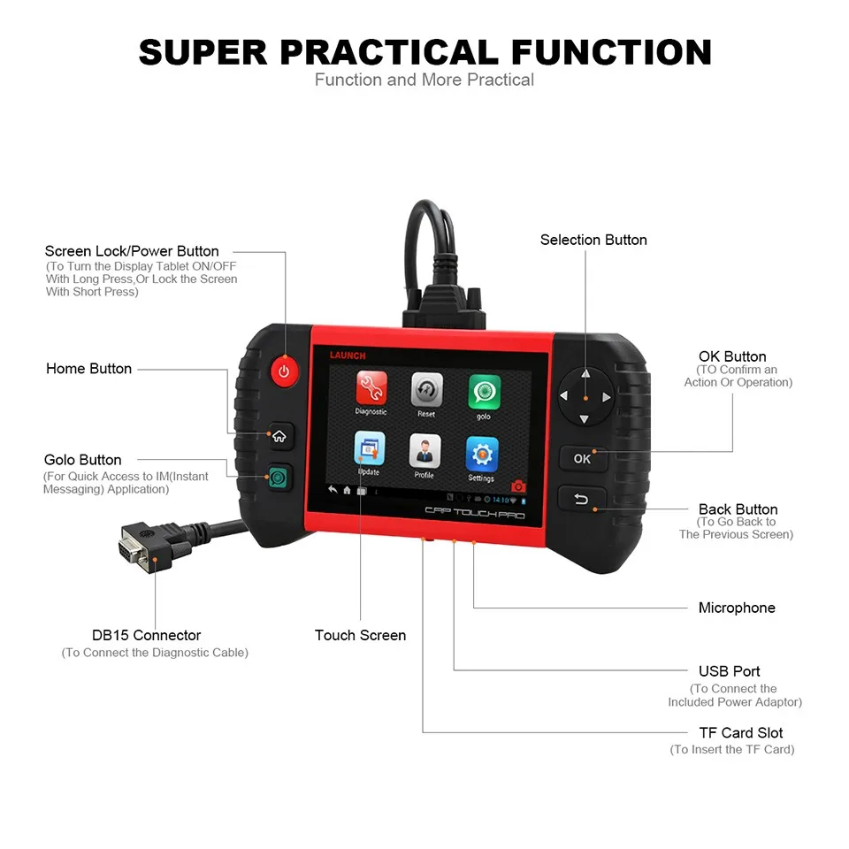 Best Obd2 Bluetooth Scanner For Vehicle Launch Crp Touch Pro Buy Best