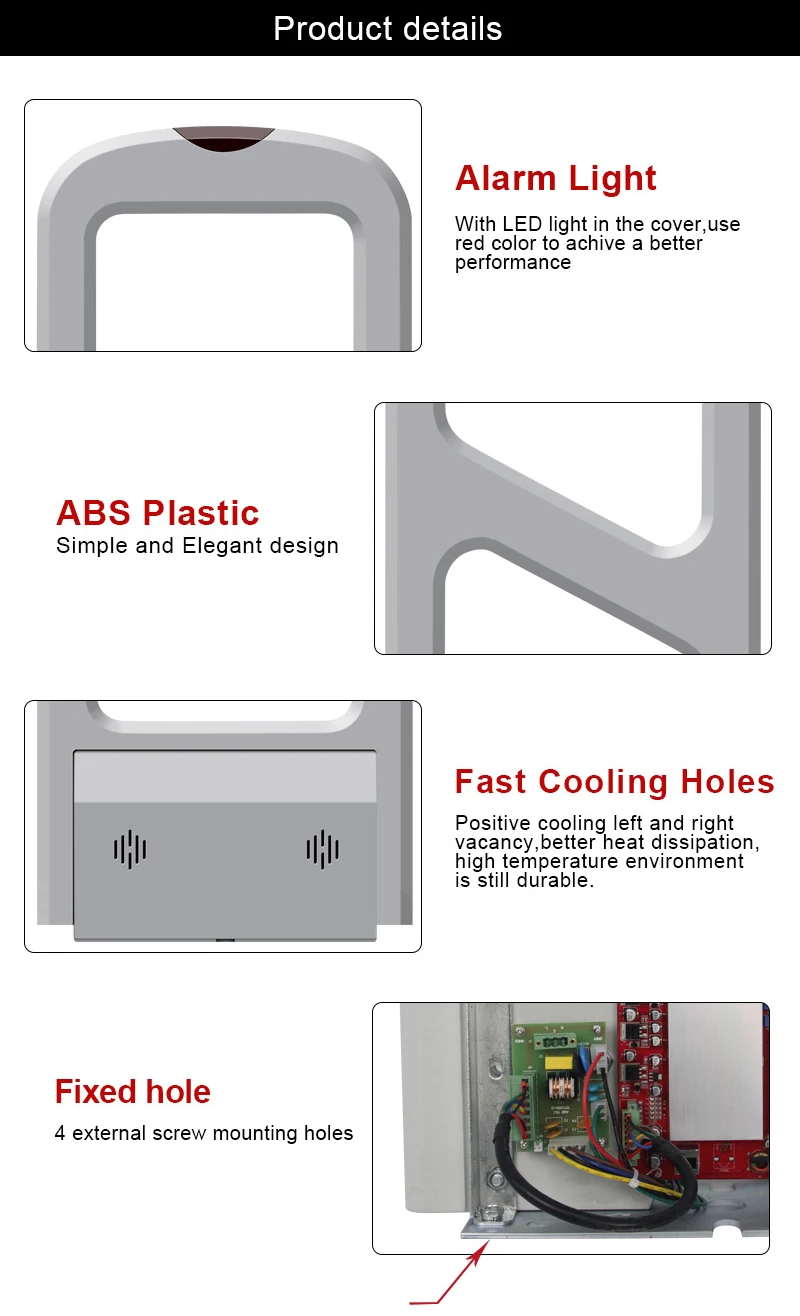 Portas de Alarme de Segurança Portões de Segurança Shopping Sistema Fabricante Lojas Eas am Mod. 160550 3 Shopping eas sistema fabricante am portas de