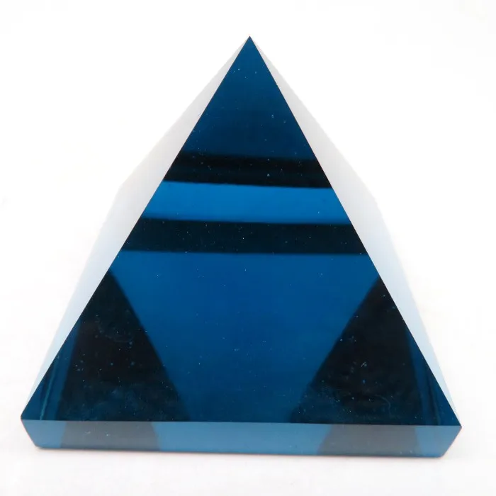 Wholesale Cheap Crystal Craft Blue Crystal Glass Pyramid For Home Favor ...