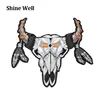 Hot selling tribal tattoo style iron-on embroidered patch