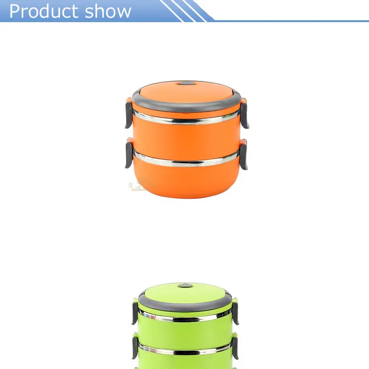 High quality food grade lunch box stainless steel lunch box with 3 compartment bento lunch box