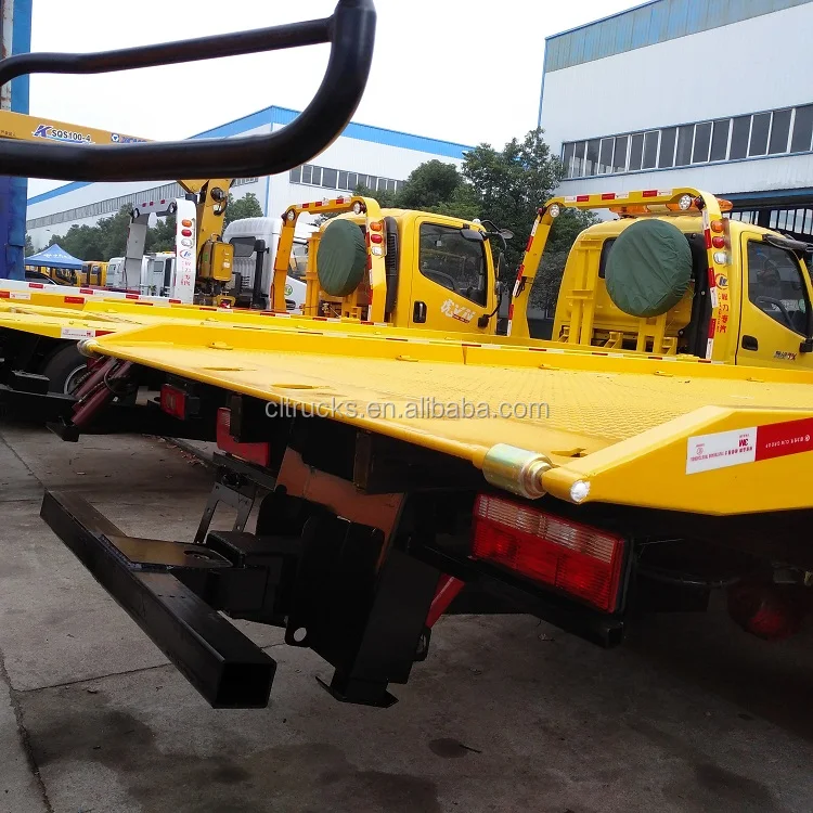 Jmc 3 Ton Tow Truck Japan Euro 3 16ton Lifting Capacity Flatbed Tow