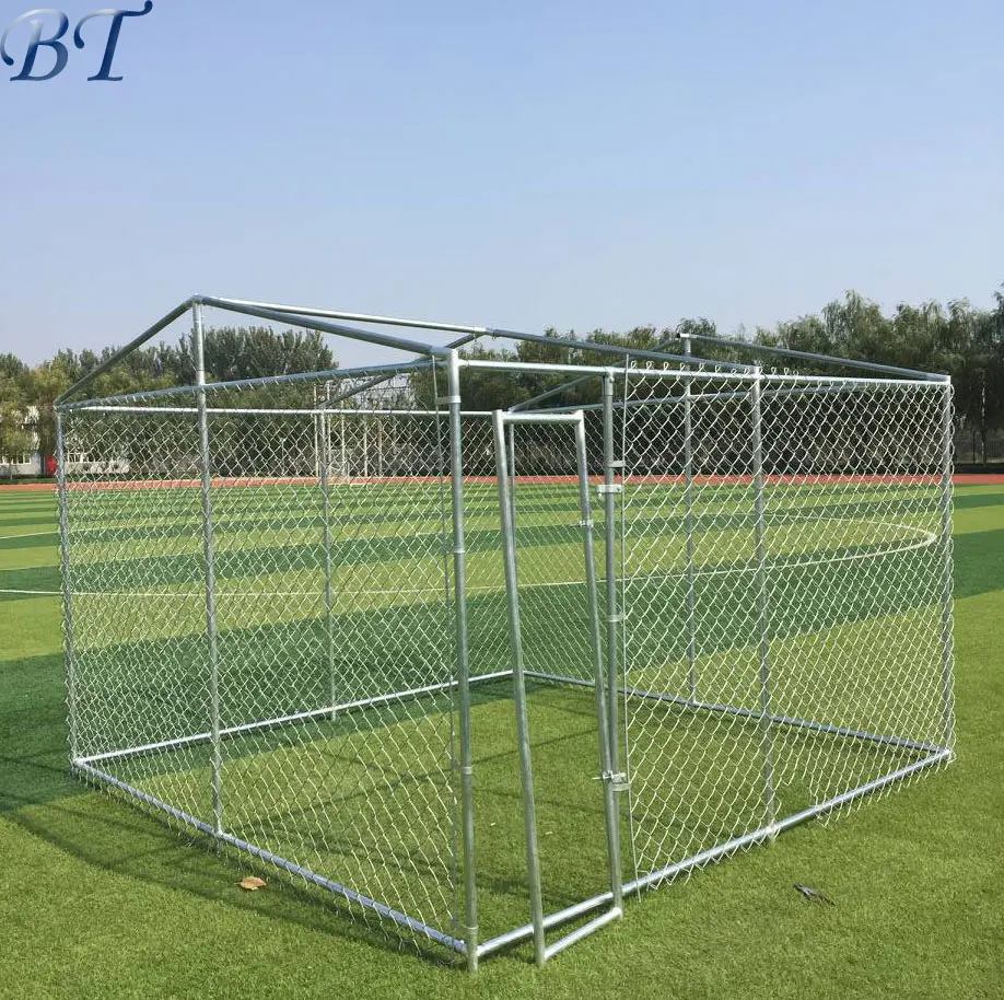 Heavy Duty Large Pet Dog Enclosure Run Kennel Chain Link Fence Outdoor