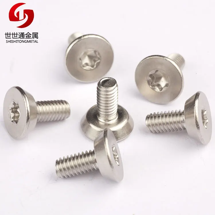 Stainless Steel Torx Drive Flat Head Undercut Machine Screws