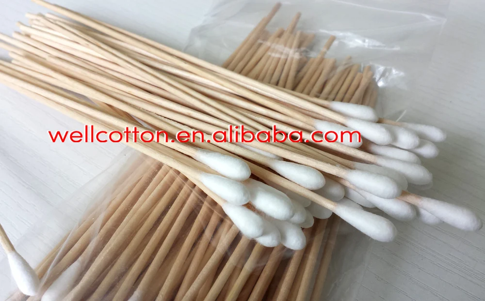 6 Inch Wooden Stick Applicator/cotton Swabs/cotton Tipped Applicator