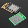 Mini 8Digit LCD Solar Powered Transparent Solar Calculator Touch Screen Electronic Scientific Calculator with Calculating Tool