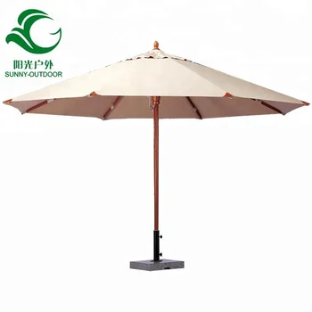 Outdoor Indonesia Wooden Patio Umbrella With Marble Base Garden Outdoor Indonesia Wooden Patio Umbrella
