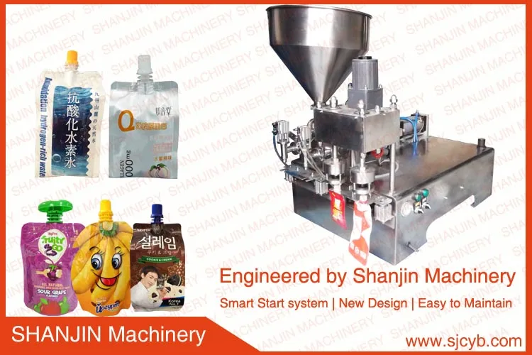 spout pouch making machine / soft drink spout pouch filling machine