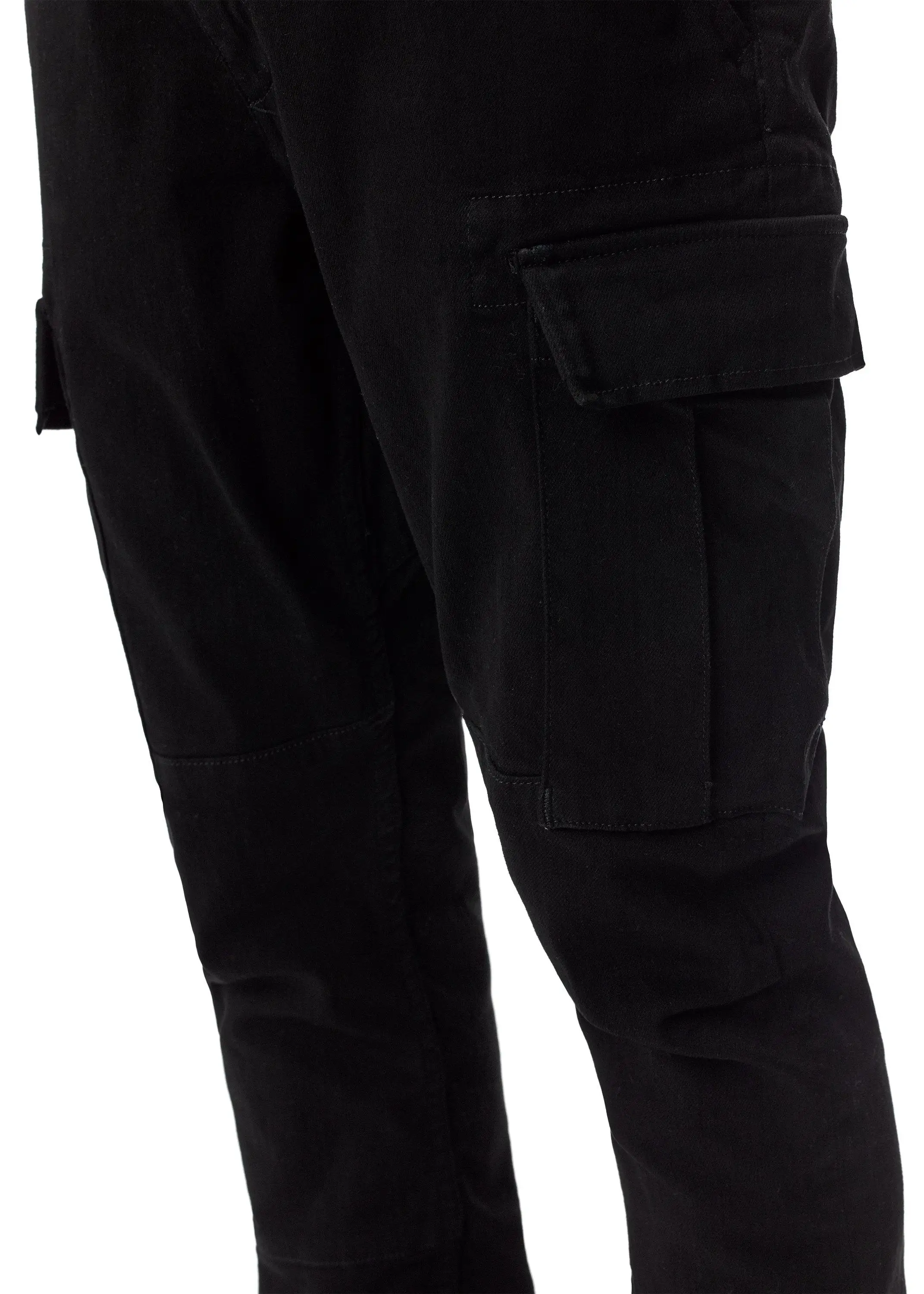 Diznew Custom Fashion Black Stretch Denim Pant Cargo Jeans Men - Buy ...