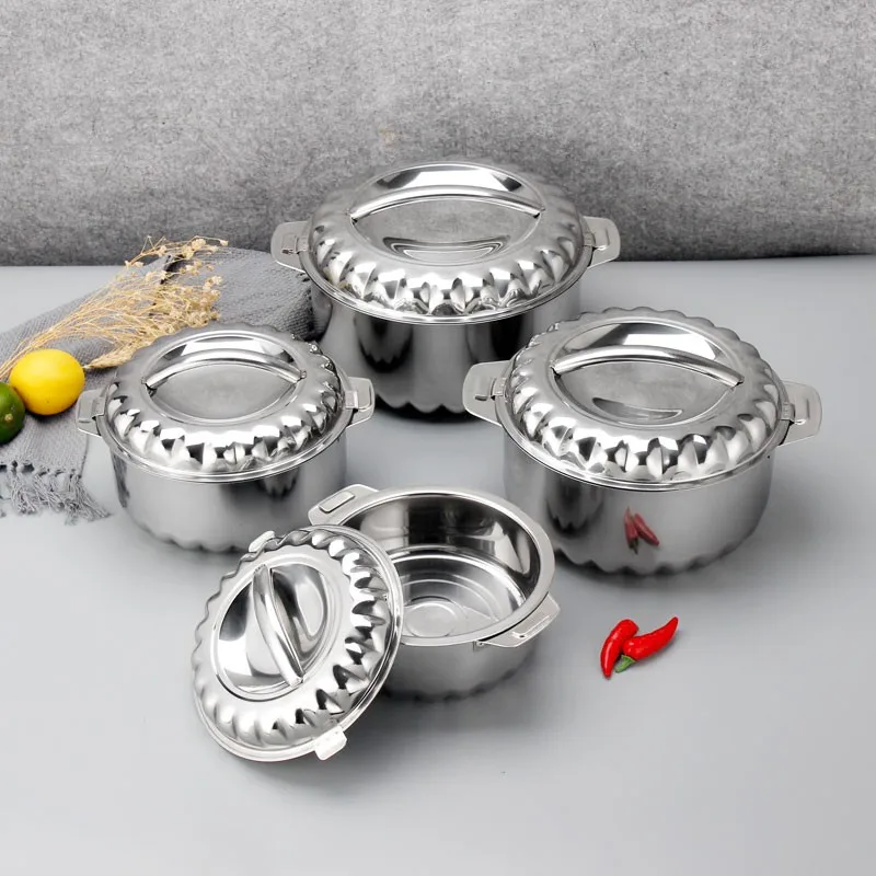 Insulated Stainless Steel Hot Pot Tiffin Box Lunch Box Keep Food Cold