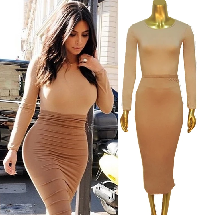 kim kardashian long dress