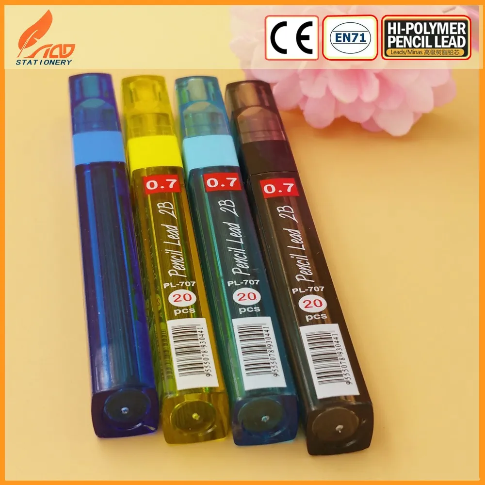 Black 0.7 Mm Resin Unbreakable Pencil Lead For Stationery Set Buy