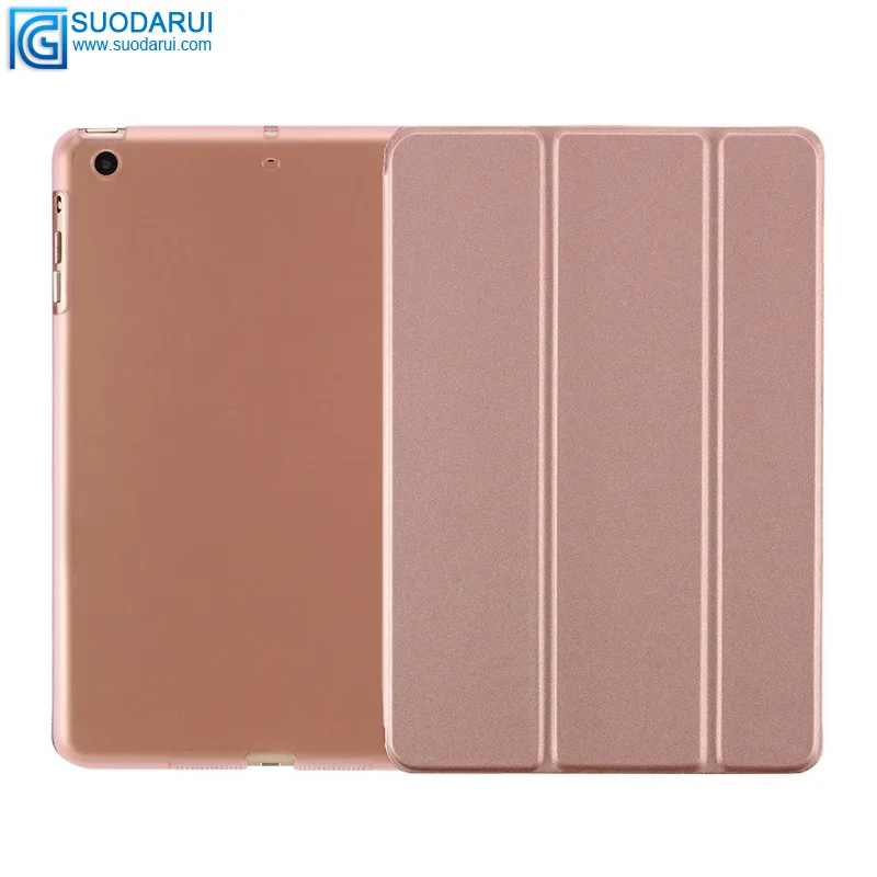 Tri-fold Smart sleep & wakeup Cover for apple ipad Pro 10.5 flip leather case with Back stand cover