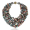 20'' Purple Orange Blue MultiColor latest design beads necklace Cultured Shell Beads Necklace