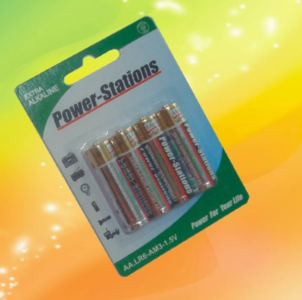 1.5 v lr6/aa 碱性干电池铝箔手电筒手灯