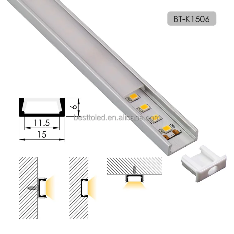 Cheap price 1506 LED strips aluminium profiles for home lighting