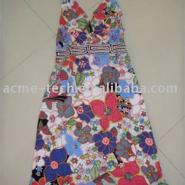 2011 new style handmade beaded casual dress