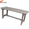 KD vintage antique rustic country style folding wooden long stool