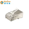 Cat6 CAT5 FTP Metal Shield Crimp Rj45 8P8C Connector Ethernet Waterproof 3u 5u Mikron Gold Plated Crystal Head Modular Plug