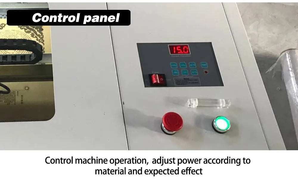 Rubber stamp acrylic wood laser engraving machine price 50W 4040 laser engraver