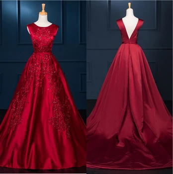 Rose Red Evening Dress