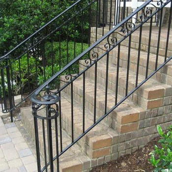 2018 Wrought Iron Stairs Decorative Outdoor Hand Rails Baluster - Buy ...