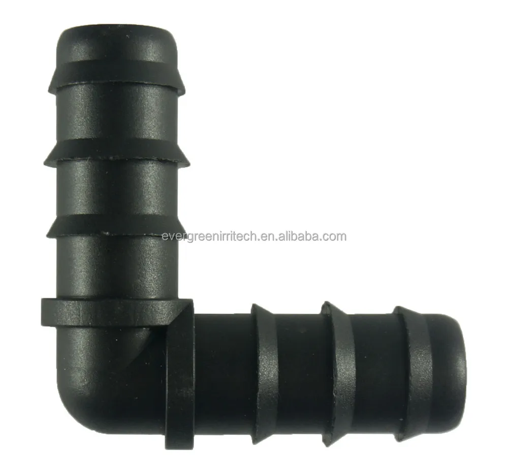 Farm Irrigation Drip Tape Accessories 16mm Drip Pipe Connectors 90