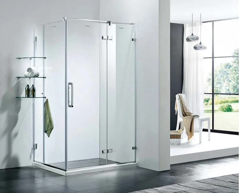 10mm Stainless Steel Frame Tempered Glass Hinge Shower Enclosure Hinges For Shower Doors Framed