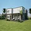 One floor prefabricated mobile steel structure house prefab resort villa luxury