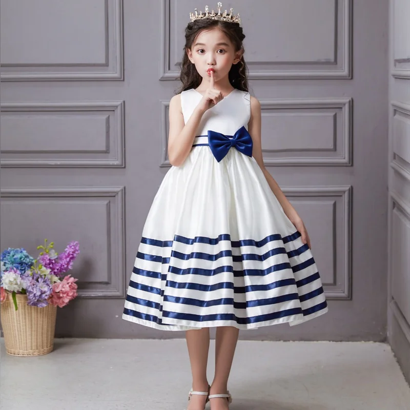 2019 New Arrivals Birthday Striped Dresses Kids Girl Wear Party Children Low Price Frock , Buy Dresses Kids Girl Wear Party Children,2019 New Arrivals