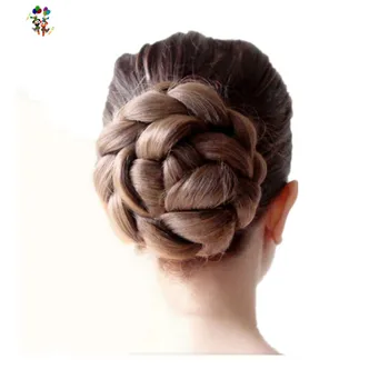 Wedding Bridal Hair Bun Cover Chignon Updo Synthetic Hairpieces