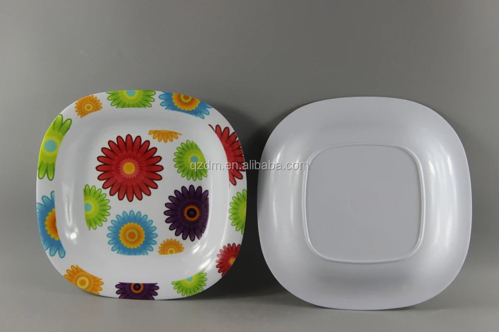 Square Shape Melamine Soup Plate