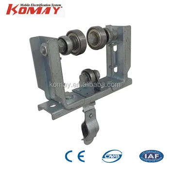 Cranes I Beam Festoon System Heavy Industrial Steel Rail Cable Carrier