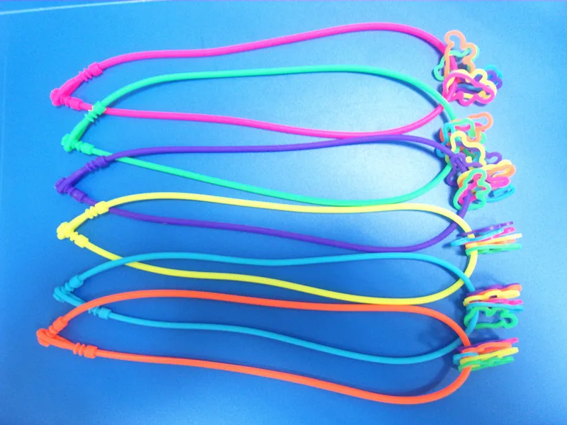 Customized Elastic Shaped Silicone Rubber Bands With Metal Tag Buy