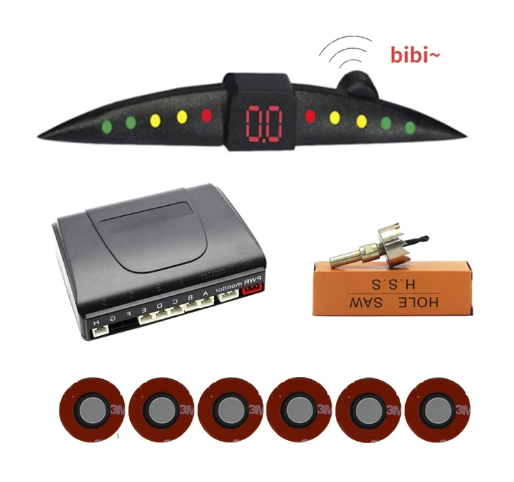 6プローブ16 5mmフラットセンサー9種類のled車反転レーダーパーキングセンサーシステム Buy 16 ミリメートル車のトラックスマート Lora Iot ワイヤレス占有スペース支援システム駐車場センサー ユニバーサルオートリバース超音波駐車センサーの Led 車リアレトロ