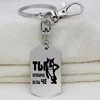 High Quality Engrave Stainless Steel Jewelry Once Upon A Dog Handmade Dogs Tag Key Ring Drop Shipping YP6480