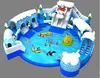China inflatable swimming pool bouncer slide , inflatable water slide jumping castle amusement park for sale