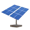 3.6KW solar mounts 2 axis active solar tracker