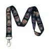 Factory Custom PVC Badge Holders Polyester Strap / Lanyard With Pockets