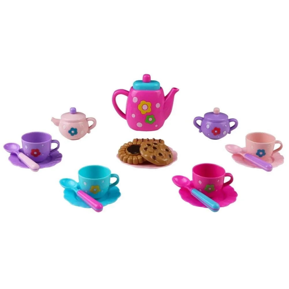 Fajiabao Tea Set Tea Party Pretend Playset for Kids Teapot Play Set Bath Toy Pretend Play Set Girls Kitchen Toy Teapot Gift for Toddles Kids Children Boys Girls 3 Years Old up 