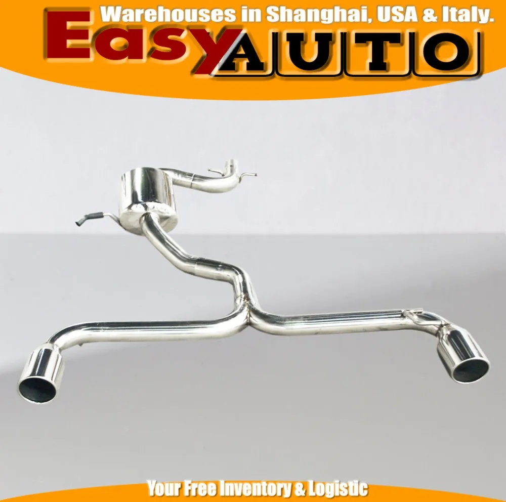 Catback Exhaust Dual 2.5" Exhaust Pipe 3.5" Tip Fits For 09 10 11 12 V