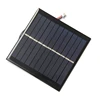 BUHESHUI 1W 5.5V Solar Cell Polycrystalline Solar Panel+Single PH2.0 plug terminal line 2P Red Black Wire/Cable Epoxy 95*95*3MM