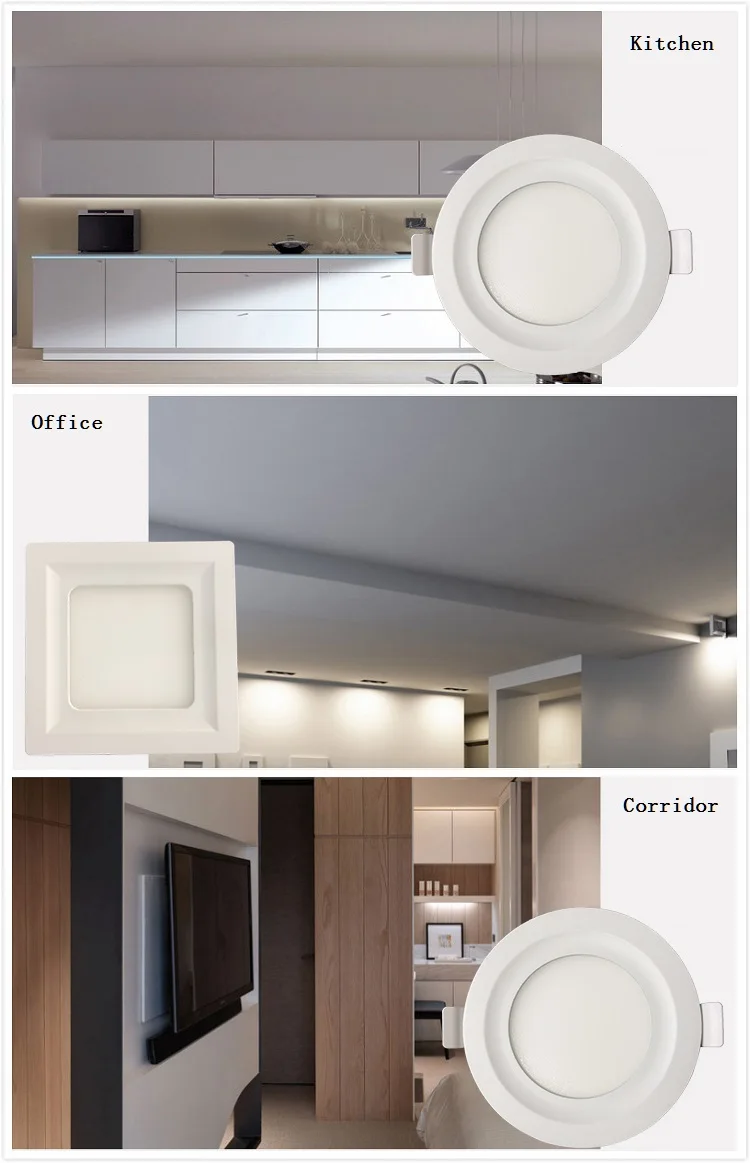 Zhongshan factory 9w integrated frameless led panel light fixtures
