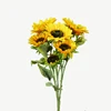 China Guangzhou Indoor Decoration Fake Slik Artificial Sunflower Items For Garden