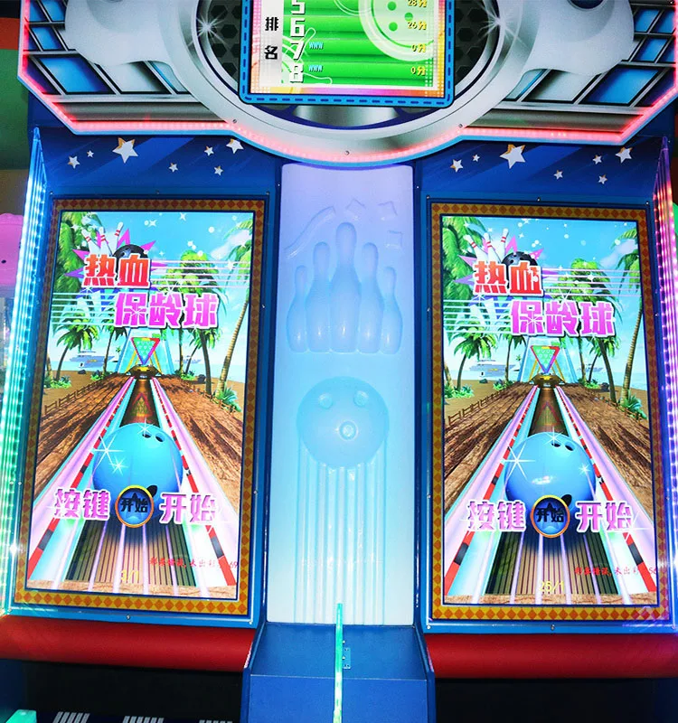 Hot Sale Indoor Funny Cricket Bowling Redemption Arcade Game Machine