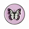 Unique pink butterfly soft enamel magnetic golf ball marker