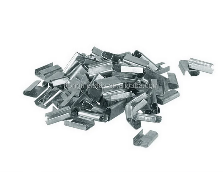Tianjin China manufacturing strapping buckle 19MM steel strapping Seals metal strapping clips 1/2"