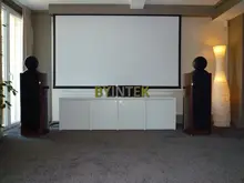 120inch Pull-Down Self lock Projector Projection Manual Screen 16:9 4:3
