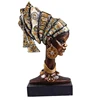 Fine Bronze African Resin Woman Statue