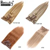Wholesale 8--32inch Full Head Human Hair With Clip Ins Virgin Remy Brazilian Human Hair Wet And Wavy Clip In Hair Extensions